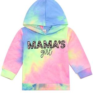 MAMAS GIRL TOEDYE HOODY CUTE AND TRENDY